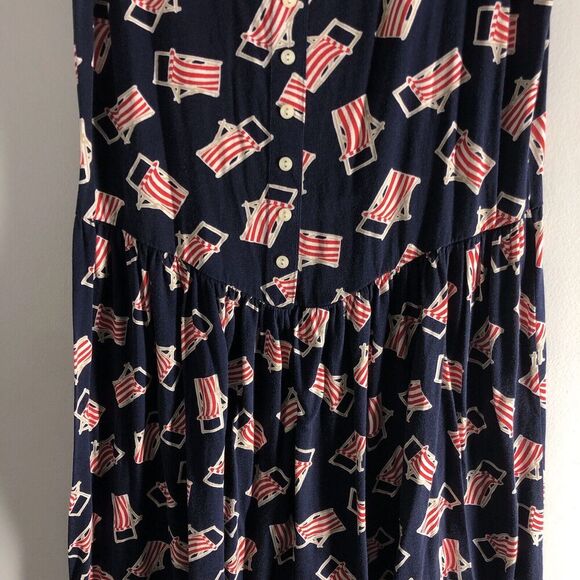 Vintage Lands' End Direct Merchant Size Medium Lawn Chairs Made In Scotland Cute - Picture 9 of 16